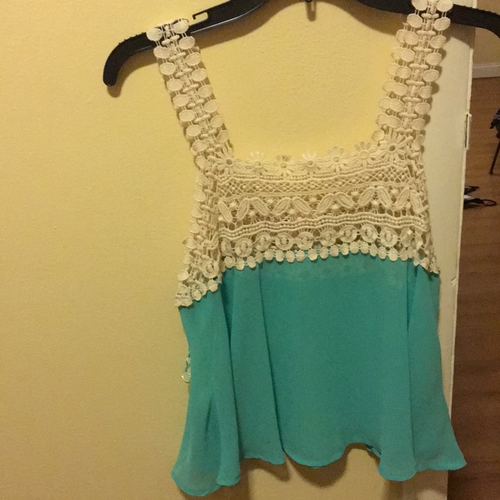 Crocheted tank top